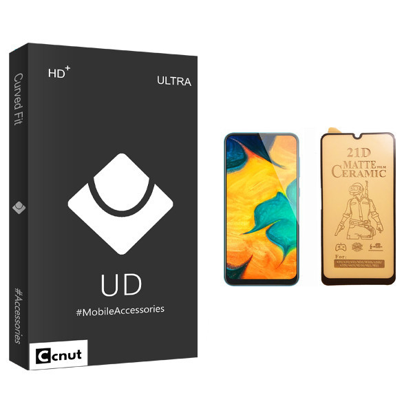 محافظ صفحه نمایش سرامیکی کوکونات مدل UD Black مناسب برای گوشی موبایل سامسونگ Galaxy A30