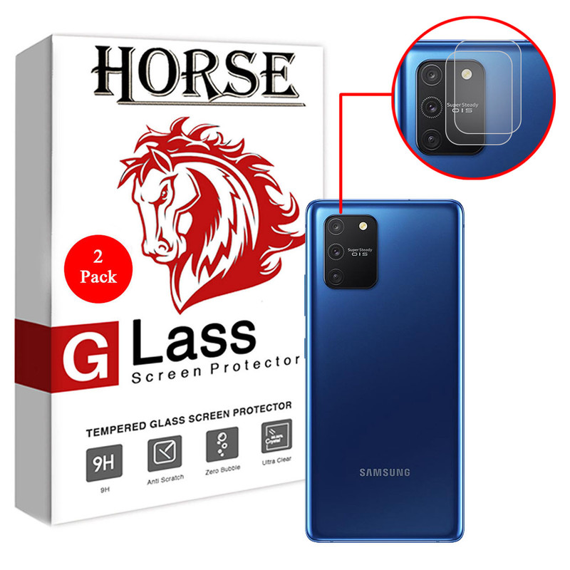 محافظ لنز دوربین هورس مدل UTF مناسب برای گوشی موبایل سامسونگ Galaxy S10 Lite بسته دو عددی