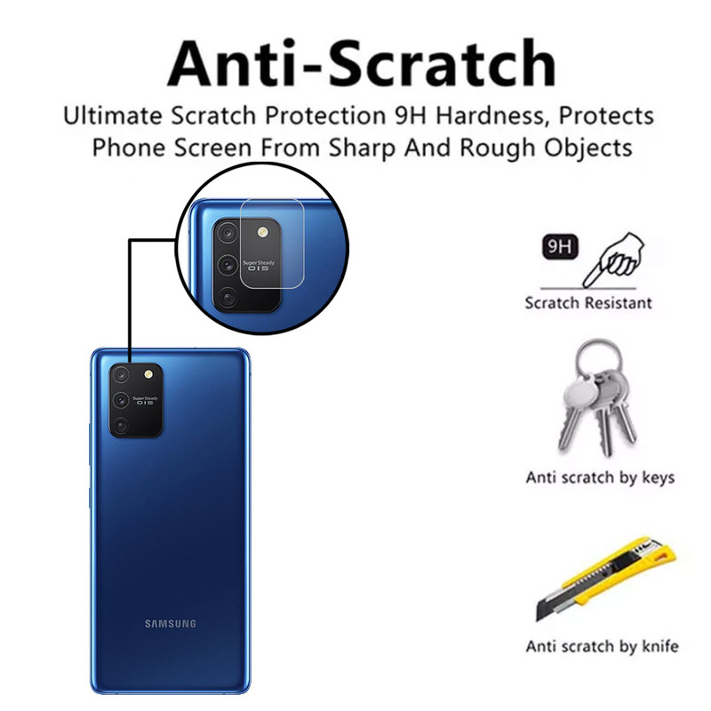 محافظ لنز دوربین هورس مدل UTF مناسب برای گوشی موبایل سامسونگ Galaxy S10 Lite بسته دو عددی