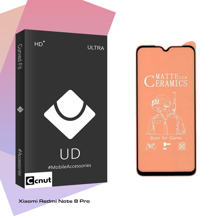 محافظ صفحه نمایش سرامیکی کوکونات مدل UD Black مناسب برای گوشی موبایل شیائومی Redmi Note 8 Pro