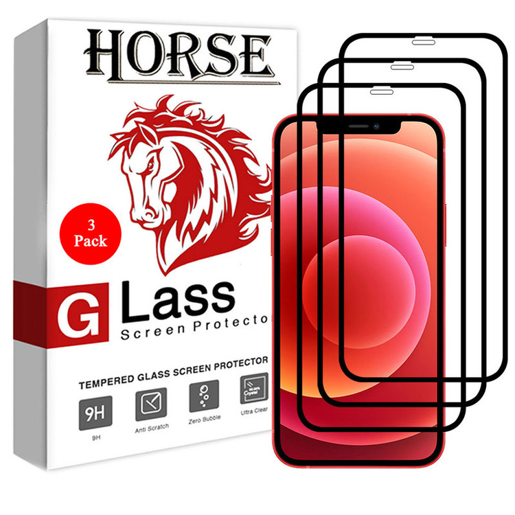 محافظ صفحه نمایش سرامیکی هورس مدل CRM مناسب برای گوشی موبایل اپل iPhone 12 mini بسته سه عددی