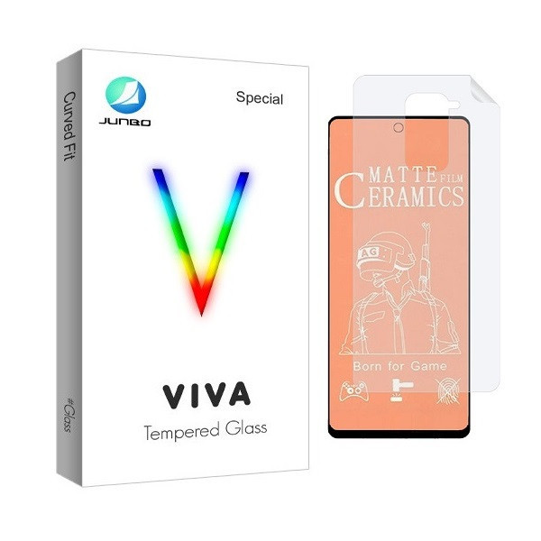 محافظ صفحه نمایش مات جانبو مدل 2CMN مناسب برای گوشی موبایل شیائومی Redmi Note 9 به همراه محافظ پشت گوشی