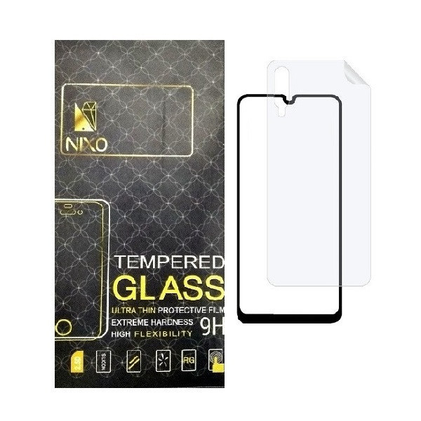محافظ صفحه نمایش نیکسو مدل FUL مناسب برای گوشی موبایل سامسونگ Galaxy A50 به همراه محافظ پشت گوشی