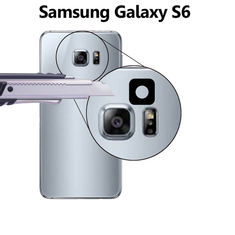 محافظ لنز دوربین سرامیکی هورس مدل HBL مناسب برای گوشی موبایل سامسونگ Galaxy S6 بسته سه عددی