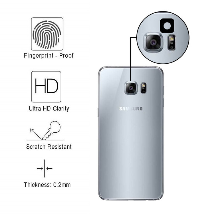 محافظ لنز دوربین سرامیکی هورس مدل HBL مناسب برای گوشی موبایل سامسونگ Galaxy S6 بسته سه عددی