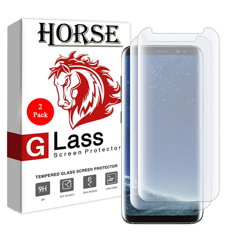 محافظ صفحه نمایش هورس مدل LVB مناسب برای گوشی موبایل سامسونگ Galaxy S8 Plus بسته دو عددی