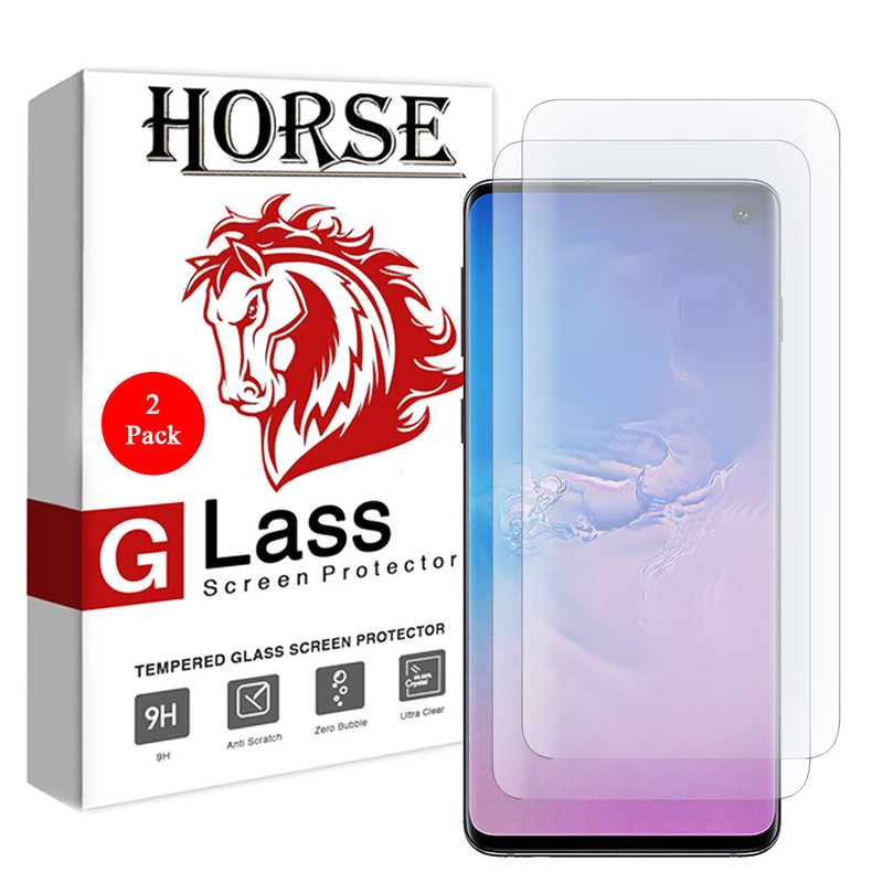 محافظ صفحه نمایش یووی لایت هورس مدل LVB مناسب برای گوشی موبایل سامسونگ Galaxy S10 بسته دو عددی