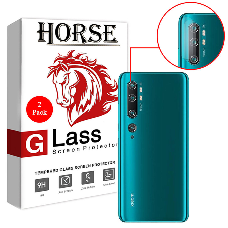 محافظ لنز دوربین هورس مدل UTF مناسب برای گوشی موبایل شیائومی Mi CC9 Pro بسته دو عددی