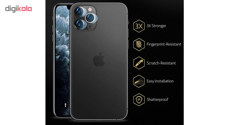 محافظ لنز دوربین هورس مدل UTF مناسب برای گوشی موبایل اپل iPhone 11 Pro Max بسته دو عددی