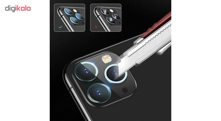 محافظ لنز دوربین هورس مدل UTF مناسب برای گوشی موبایل اپل iPhone 11 Pro Max بسته دو عددی