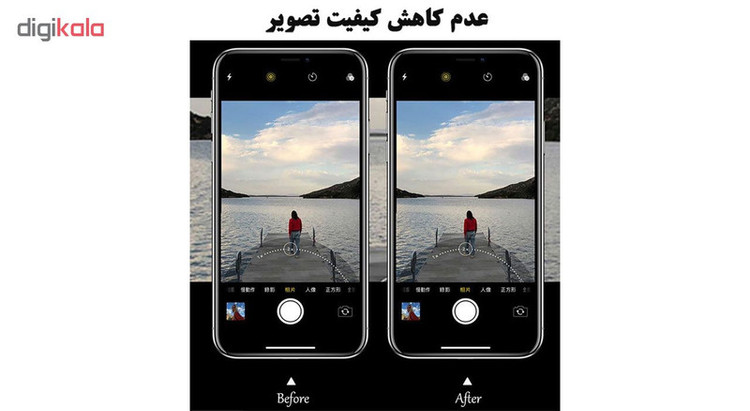 محافظ لنز دوربین هورس مدل UTF مناسب برای گوشی موبایل اپل iPhone 11 Pro Max بسته دو عددی