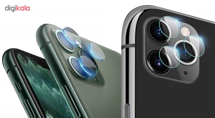 محافظ لنز دوربین هورس مدل UTF مناسب برای گوشی موبایل اپل iPhone 11 Pro Max بسته دو عددی