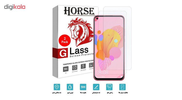 محافظ صفحه نمایش هورس مدل UCC مناسب برای گوشی موبایل هوآوی P20 lite 2019 بسته دو عددی