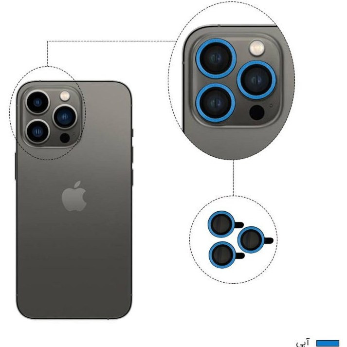محافظ لنز دوربین هیتو مدل Rose Lens Light مناسب برای گوشی موبایل اپل iPhone 13 Pro / 13 Pro Max