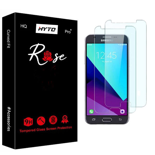 محافظ صفحه نمایش شیشه ای هیتو مدل Rose Edge Guard مناسب برای گوشی موبایل سامسونگ Galaxy J3 2018 بسته دو عددی