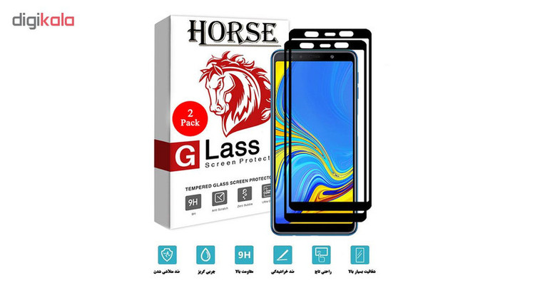 محافظ صفحه نمایش سرامیکی هورس مدل CRM مناسب برای گوشی موبایل سامسونگ Galaxy J4 Plus بسته دو عددی
