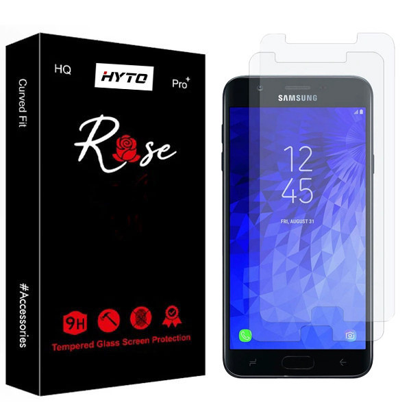 محافظ صفحه نمایش شیشه ای هیتو مدل Rose Titan Shield مناسب برای گوشی موبایل سامسونگ Galaxy J7 2018 بسته دو عددی