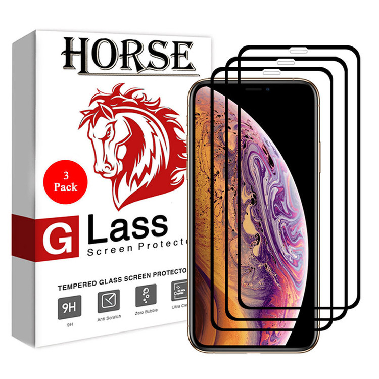 محافظ صفحه نمایش سرامیکی هورس مدل CRM مناسب برای گوشی موبایل اپل iPhone XS Max بسته سه عددی