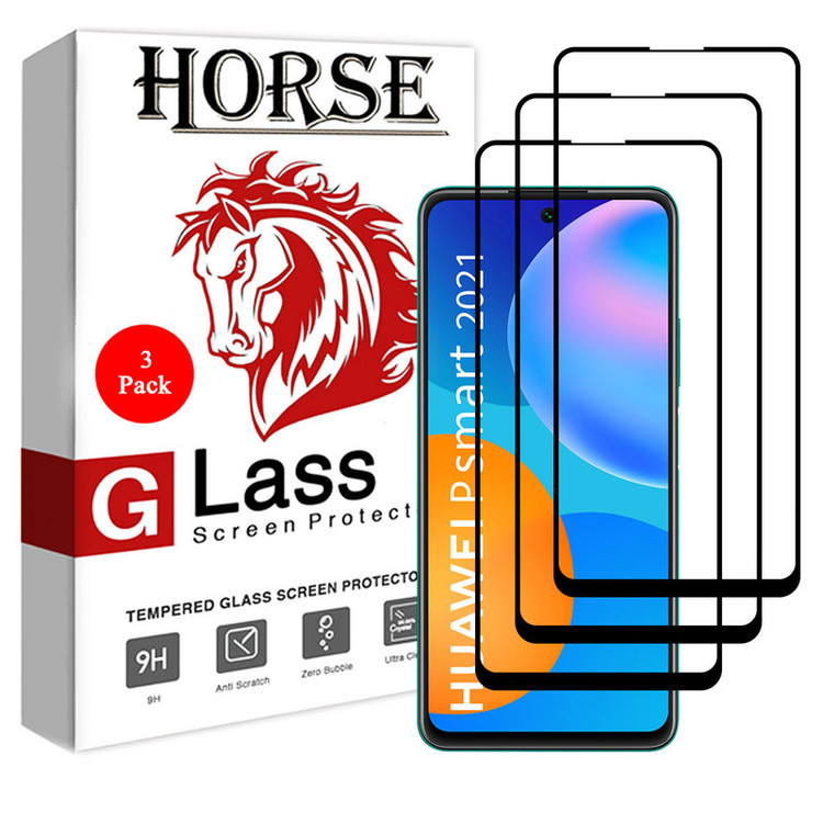 محافظ صفحه نمایش 5D هورس مدل FAG مناسب برای گوشی موبایل هوآوی P smart 2021 بسته سه عددی