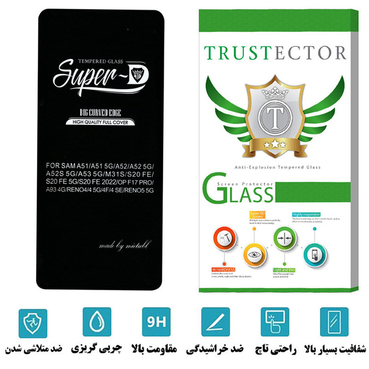 محافظ صفحه نمایش تراستکتور مدل SUTA مناسب برای گوشی موبایل سامسونگ Galaxy A52 5G