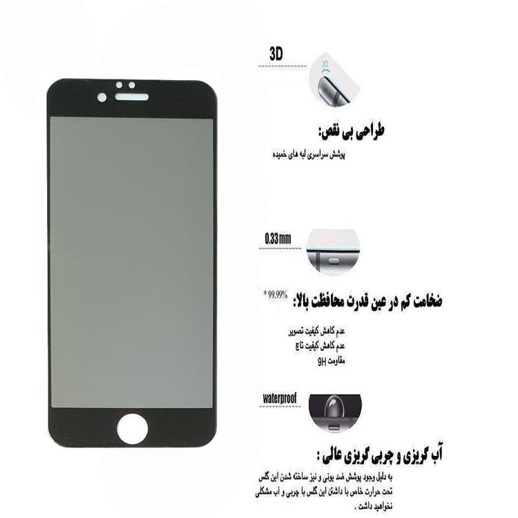محافظ صفحه نمایش حریم شخصی مدل 006F مناسب برای گوشی موبایل اپل iphone 6