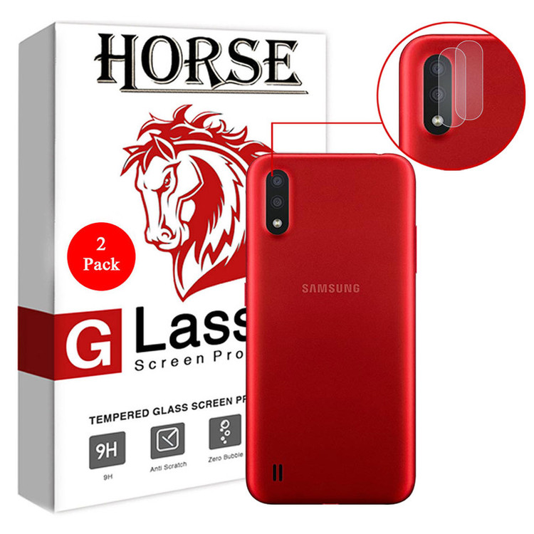 محافظ لنز دوربین هورس مدل UTF مناسب برای گوشی موبایل سامسونگ Galaxy M01 بسته دو عددی
