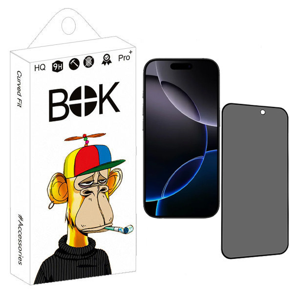 محافظ صفحه نمایش حریم شخصی بوک مدل 005 مناسب برای گوشی موبایل اپل iphone 16