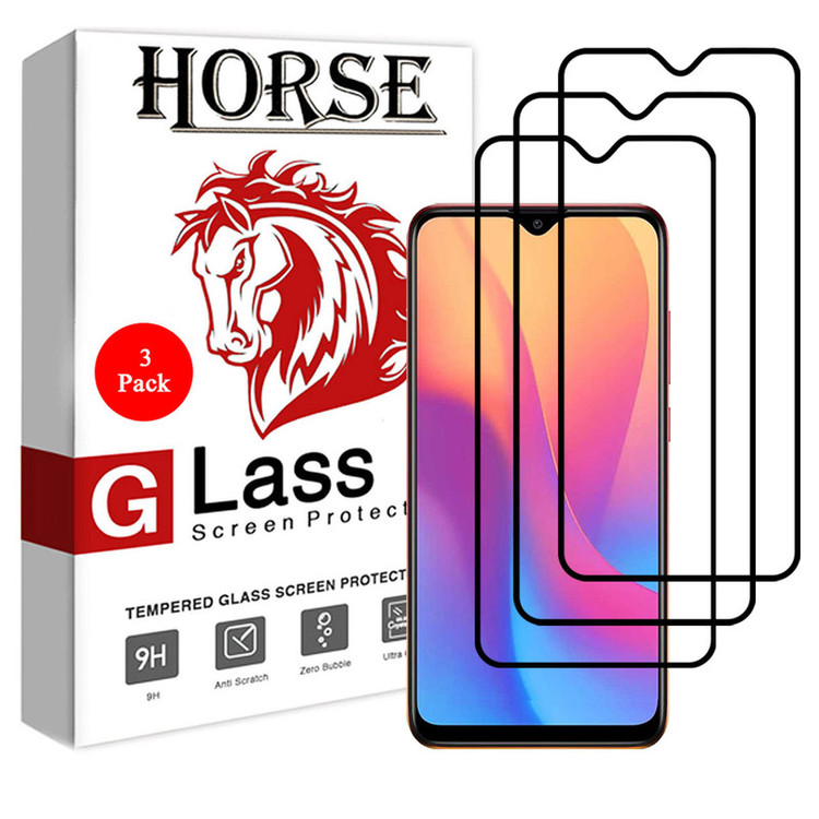 محافظ صفحه نمایش 5D هورس مدل FAG مناسب برای گوشی موبایل شیائومی Redmi 9A بسته سه عددی