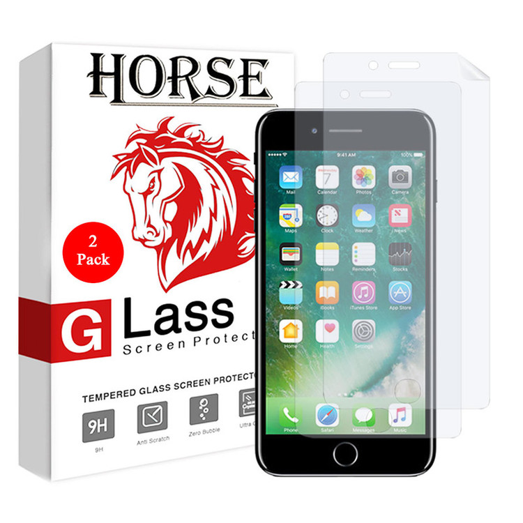 محافظ صفحه نمایش هورس مدل FSN مناسب برای گوشی موبایل اپل iPhone 7 Plus بسته دو عددی