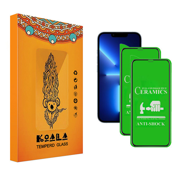 محافظ صفحه نمایش سرامیکی کوآلا مدل fade مناسب برای گوشی موبایل اپل iPhone 13 Pro بسته دو عددی