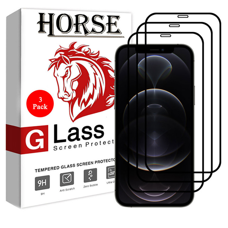 محافظ صفحه نمایش 5D هورس مدل FAG مناسب برای گوشی موبایل اپل iPhone 12 mini بسته سه عددی