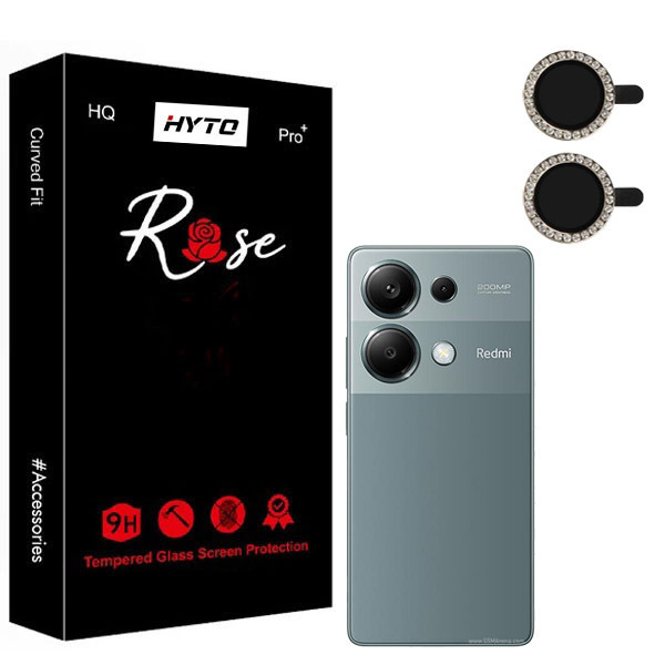 محافظ لنز دوربین هیتو مدل Rose Jewel Royal مناسب برای گوشی موبایل شیائومی redmi Note 13 Pro 4G