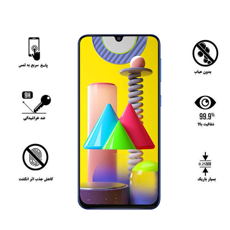 محافظ صفحه نمایش هورس مدل UCC مناسب برای گوشی موبایل سامسونگ Galaxy M31 Prime بسته سه عددی