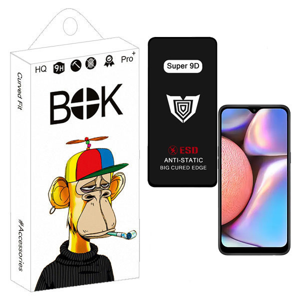 محافظ صفحه نمایش بوک مدل Super 9D Pro مناسب برای گوشی موبایل سامسونگ Galaxy a10