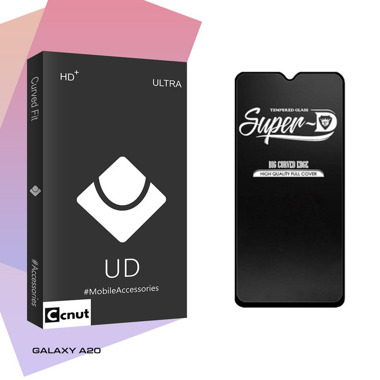 محافظ صفحه نمایش شیشه ای کوکونات مدل UDB Ultra Super-D مناسب برای گوشی موبایل سامسونگ GALAXY A20