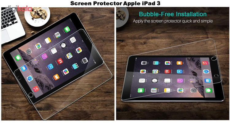 محافظ صفحه نمایش گلس هورس مدل UCC مناسب برای تبلت اپل iPad 3 بسته دو عددی