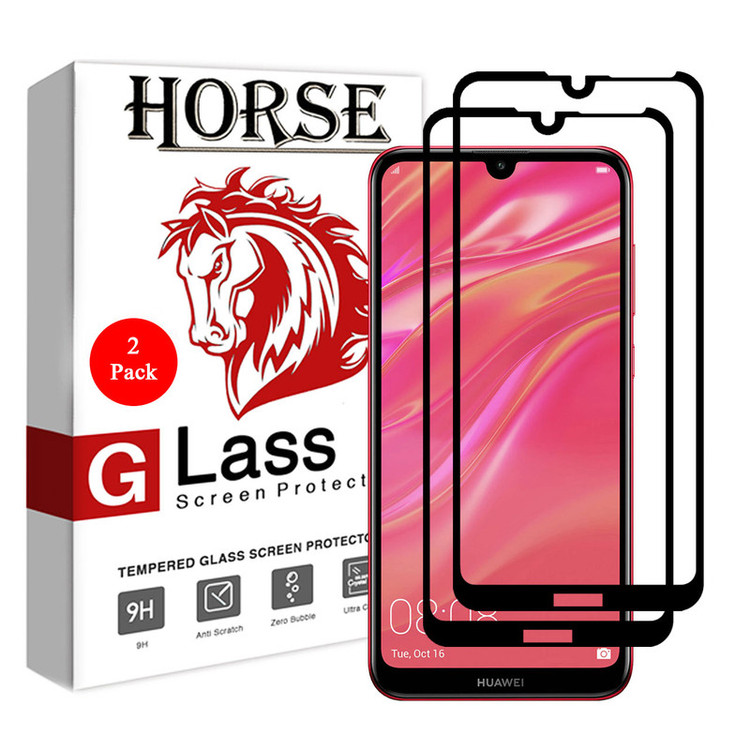 محافظ صفحه نمایش 5D هورس مدل FAG مناسب برای گوشی موبایل هوآوی Y7 Pro 2019 بسته دو عددی
