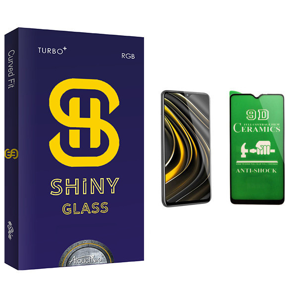 محافظ صفحه نمایش سرامیکی آتوچبو مدل Shiny Glass مناسب برای گوشی موبایل شیائومی Poco M3