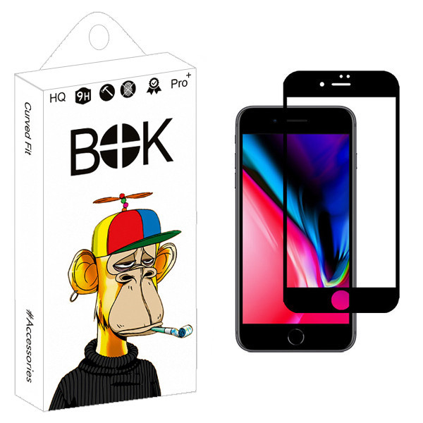 محافظ صفحه نمایش بوک مدل +HD مناسب برای گوشی موبایل اپل iPhone 8 Plus
