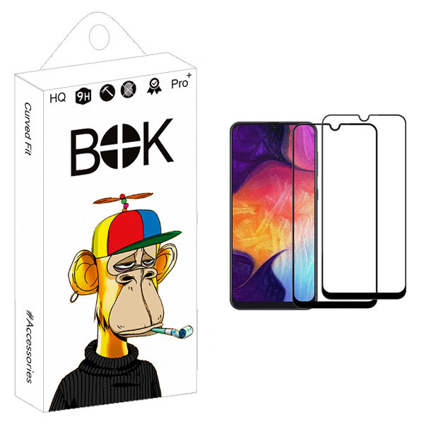 محافظ صفحه نمایش بوک مدل +HD مناسب برای گوشی موبایل سامسونگ Galaxy A50 بسته دو عددی