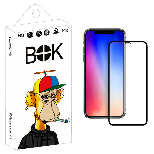محافظ صفحه نمایش سرامیکی بوک مدل +HD مناسب برای گوشی موبایل اپل IPHONE XS/11PRO