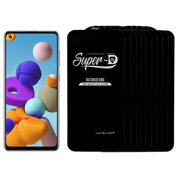 محافظ صفحه نمایش میتوبل مدل سوپر دی مناسب برای گوشی موبایل سامسونگ GALAXY A21s بسته 10 عددی