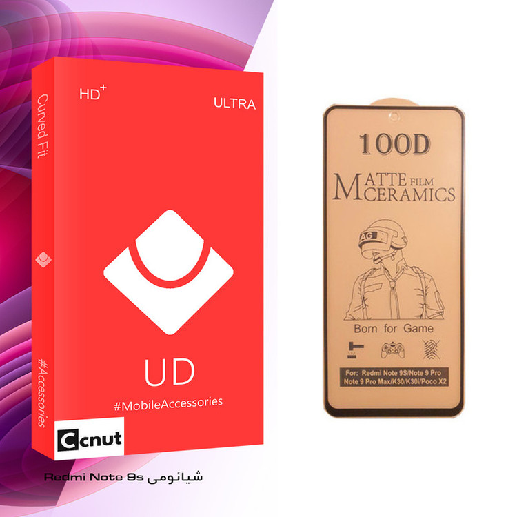 محافظ صفحه نمایش سرامیکی کوکونات مدل UD مناسب برای گوشی موبایل شیائومی Redmi Note 9s