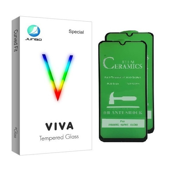 محافظ صفحه نمایش جانبو مدل CR مناسب برای گوشی موبایل سامسونگ Galaxy A20s بسته 2عددی