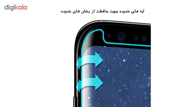 محافظ صفحه نمایش 6D هورس مدل FAG مناسب برای گوشی موبایل سامسونگ Galaxy S8
