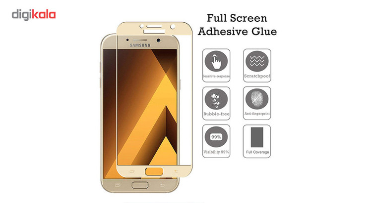 محافظ صفحه نمایش 5D و نانو هورس مدل FAG مناسب برای گوشی موبایل سامسونگ Galaxy A7 2017 مجموعه سه عددی