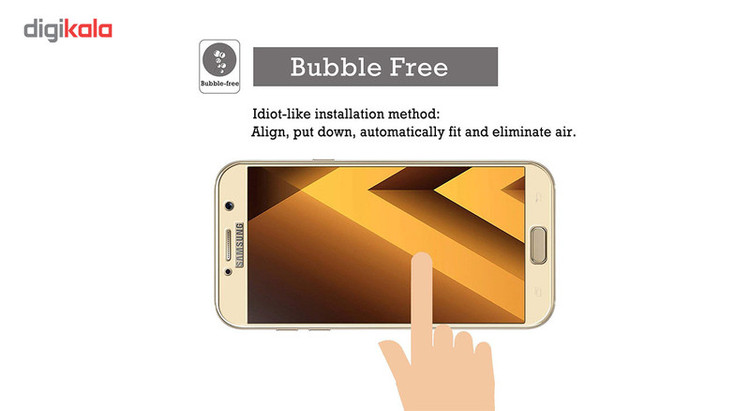 محافظ صفحه نمایش 5D و نانو هورس مدل FAG مناسب برای گوشی موبایل سامسونگ Galaxy A7 2017 مجموعه سه عددی