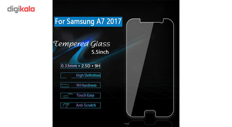 محافظ صفحه نمایش 5D و نانو هورس مدل FAG مناسب برای گوشی موبایل سامسونگ Galaxy A7 2017 مجموعه سه عددی