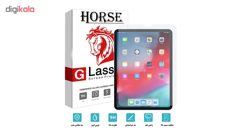 محافظ صفحه نمایش گلس هورس مدل UCC مناسب برای تبلت اپل iPad Pro 11 2018