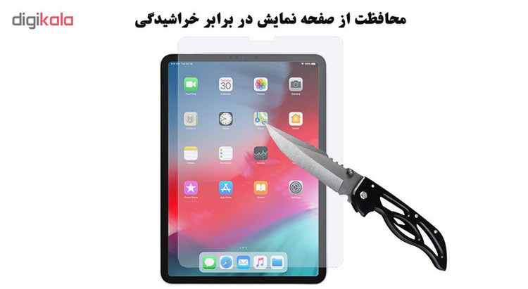محافظ صفحه نمایش گلس هورس مدل UCC مناسب برای تبلت اپل iPad Pro 11 2018